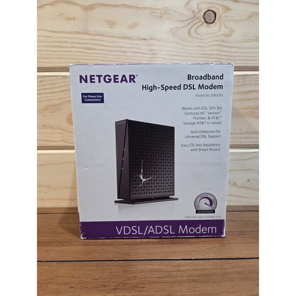 Netgear DM200 VDSL/ADSL High Speed Broadband Modem With original packaging - Picture 1 of 11